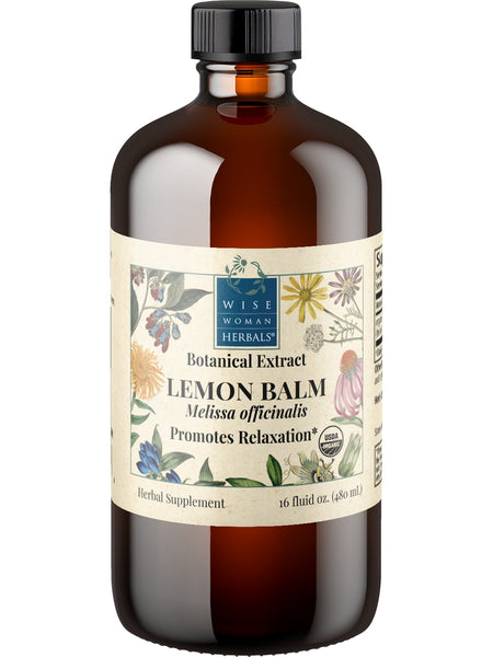 Wise Woman Herbals, Lemon Balm (Melissa officinalis), 16 fl oz