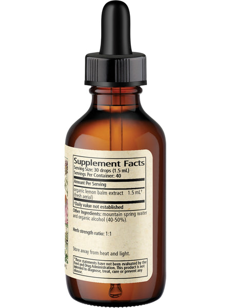 Wise Woman Herbals, Lemon Balm (Melissa officinalis), 16 fl oz