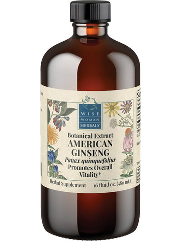 Wise Woman Herbals, American Ginseng (Panax quinquefolius), 16 fl oz