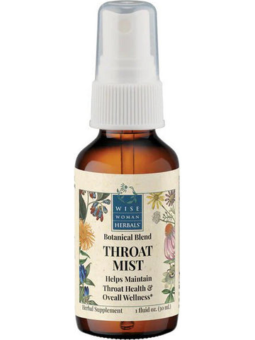 Wise Woman Herbals, Throat Mist, 1 fl oz