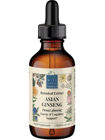 Wise Woman Herbals, Asian ginseng (Panax ginseng), 2 fl oz