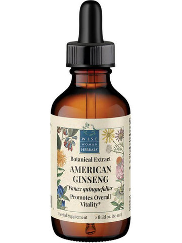Wise Woman Herbals, American Ginseng (Panax quinquefolius), 2 fl oz