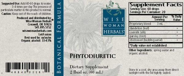 Wise Woman Herbals, Phytodiuretic, 2 fl oz