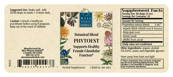 Wise Woman Herbals, Phytoest, 2 fl oz