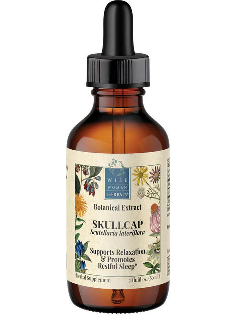 Wise Woman Herbals, Skullcap (Scutellaria lateriflora), 2 fl oz
