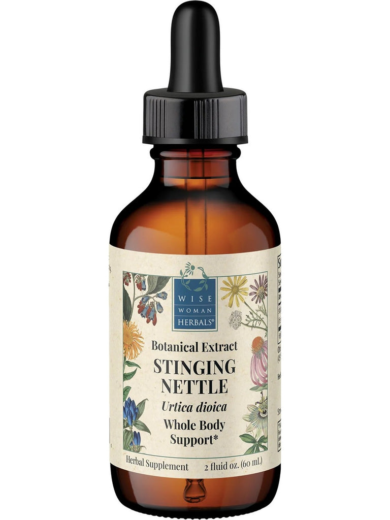Wise Woman Herbals, Stinging Nettle (Urtica dioica) Aerial, 2 fl oz