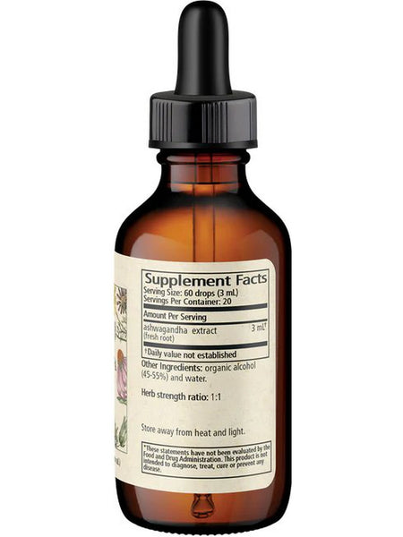 Wise Woman Herbals, Ashwagandha (Withania somnifera), 2 fl oz