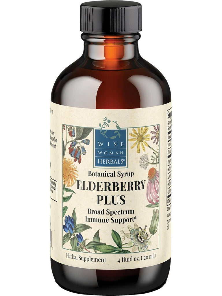 Wise Woman Herbals, Elderberry Plus Syrup, 4 fl oz