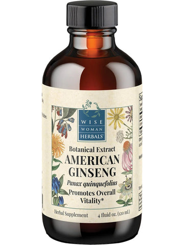 Wise Woman Herbals, American Ginseng (Panax quinquefolius), 4 fl oz