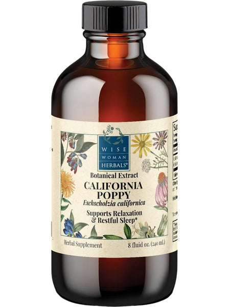 Wise Woman Herbals, California Poppy (Eschscholzia californica), 8 fl oz