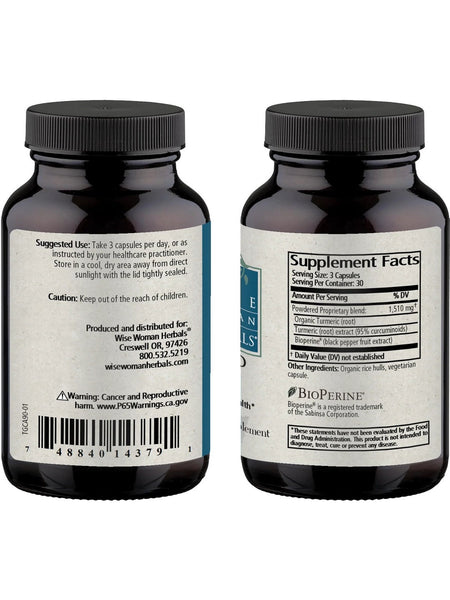 Wise Woman Herbals, Turmeric Gold Capsules, 90 Capsules