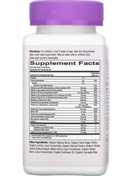 SmartyPants Vitamins, Organics Toddler Formula, 60 Vegetarian Gummies