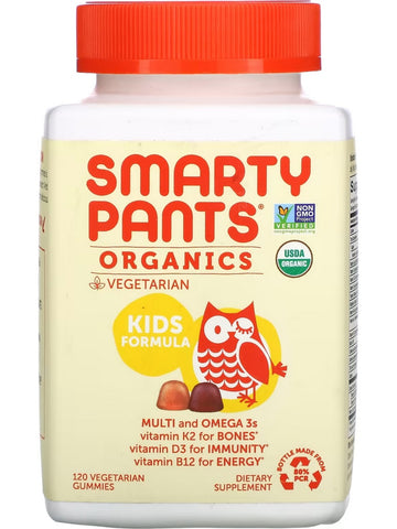 SmartyPants Vitamins, Organics Kids Formula, 120 Vegetarian Gummies