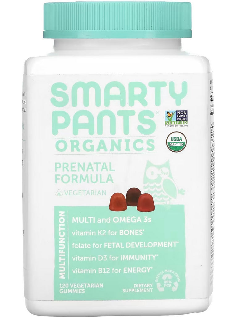SmartyPants Vitamins, Organics Prenatal Formula, 120 Vegetarian Gummies