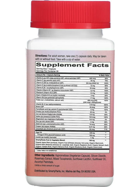 SmartyPants Vitamins, Women's Formula, 30 Vegetarian Capsules