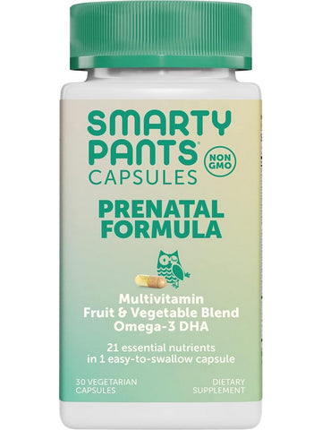 SmartyPants Vitamins, Prenatal Formula, 30 Vegetarian Capsules