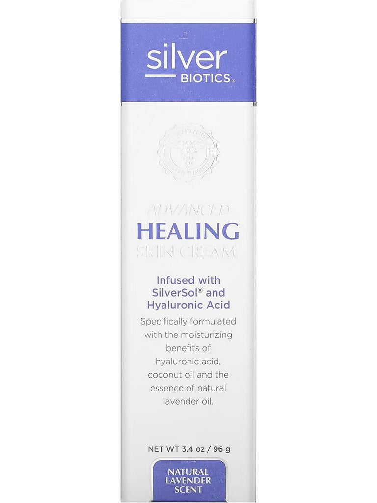 Silver Biotics, Advanced Healing Skin Cream Natural Lavender, 3.4 oz