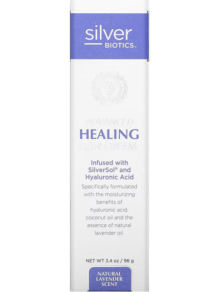 Silver Biotics, Advanced Healing Skin Cream Natural Lavender, 3.4 oz