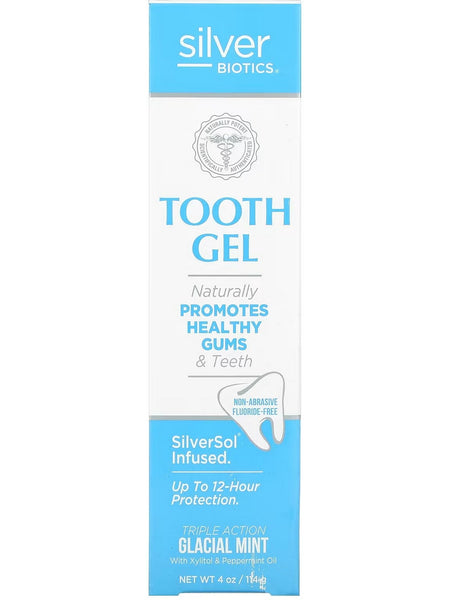 Silver Biotics, Tooth Gel Glacial Mint, 4 oz