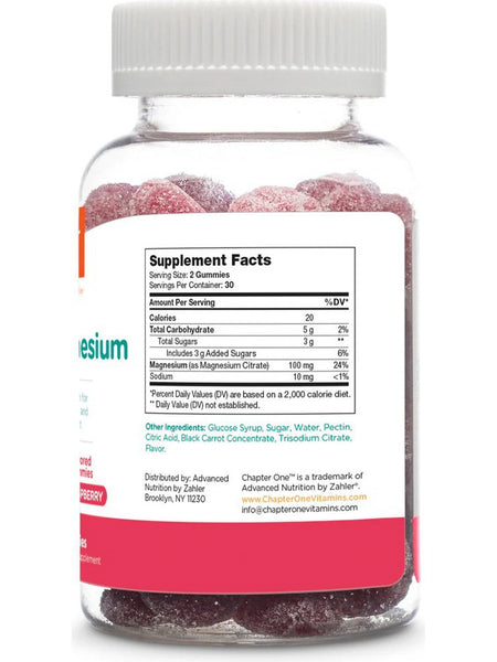 Advanced Nutrition by Zahler, Magnesium Gummies, Raspberry, 60 Gummies