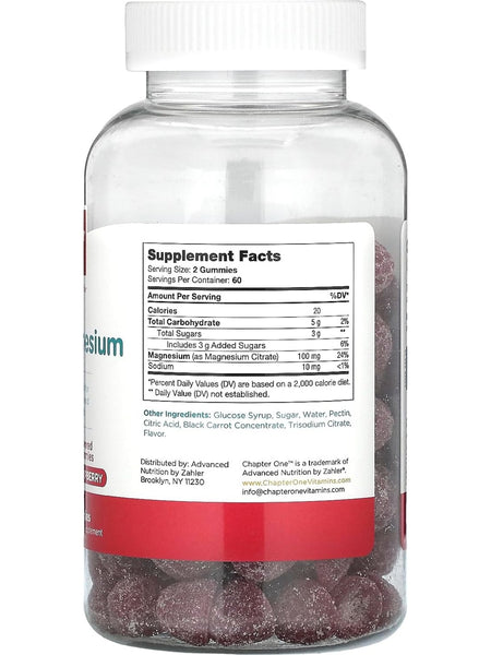Advanced Nutrition by Zahler, Magnesium Gummies, Raspberry, 120 Gummies