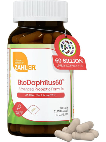 Advanced Nutrition by Zahler, BioDophilus 60B, 60 Capsules