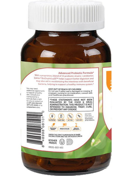 Advanced Nutrition by Zahler, BioDophilus 25B, 60 Capsules