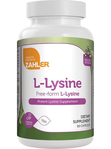 Advanced Nutrition by Zahler, L-Lysine, 60 Capsules