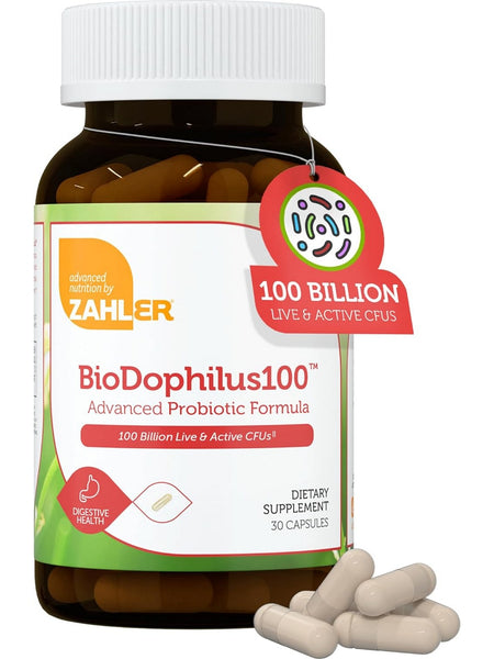 Advanced Nutrition by Zahler, BioDophilus 100B, 30 Capsules