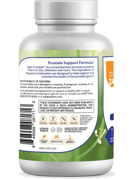 Advanced Nutrition by Zahler, ProstAid+, 60 Capsules