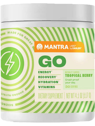 Advanced Nutrition by Zahler, Mantra, Go Tub, Tropical Berry, 4.1 oz
