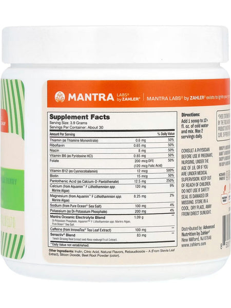 Advanced Nutrition by Zahler, Mantra, Go Tub, Tropical Berry, 4.1 oz