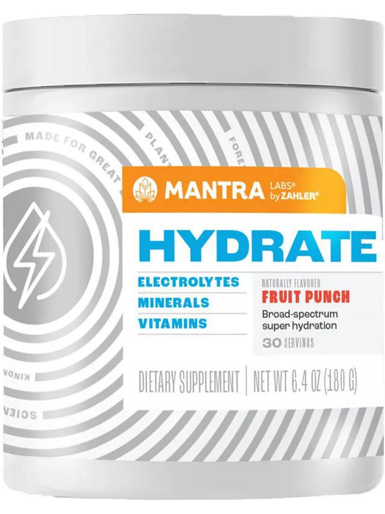 Advanced Nutrition by Zahler, Hydrate, Fruit Punch Tub, 6.4 oz