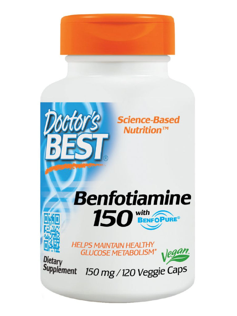 Best Benfotiamine 150, 150 mg, 120 veggie caps, Doctor's Best