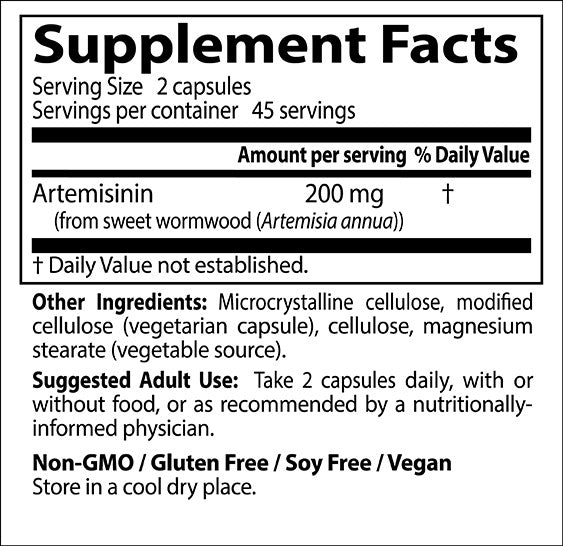 Doctor's Best, Artemisinin, 100 mg, 90 veggie caps