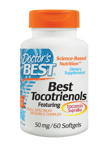 Doctor's Best, Tocotrienols, Tocomin SupraBio, 50 mg, 60 softgels