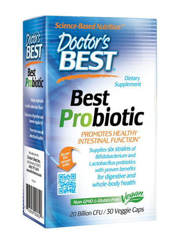 Doctor's Best, Probiotic , 20 billion CFU, 30 veggie caps