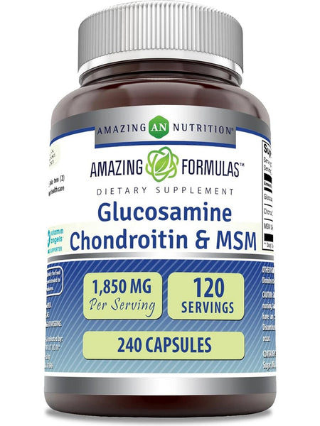 Amazing Formulas, Glucosamine, Chondroitin & MSM, 240 Capsules