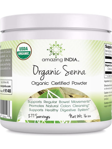 Amazing India, Organic Senna Powder, 16 oz
