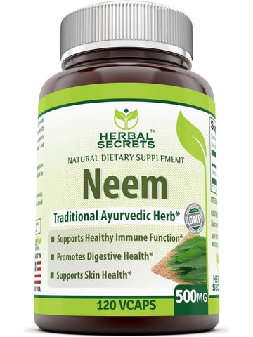 Herbal Secrets, Neem, 500 mg, 120 VCaps