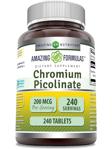 Amazing Formulas, Chromium Picolinate, 200 Mcg, 240 Tablets