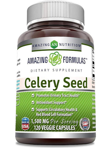 Amazing Formulas, Celery Seed, 1500 mg, 120 Veggie Capsules
