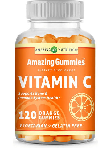 Amazing Nutrition, Amazing Gummies, Vitamin C, 120 Orange Gummies