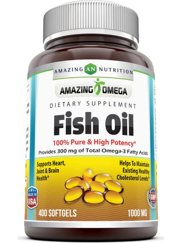 Amazing Omega, Fish Oil, 1000 mg, 400 softgels