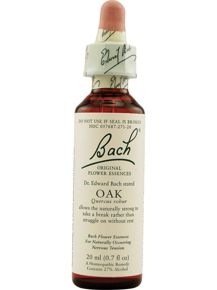 Bach Original Flower Essences, Oak Flower Essence, 0.7 oz (20 ml)