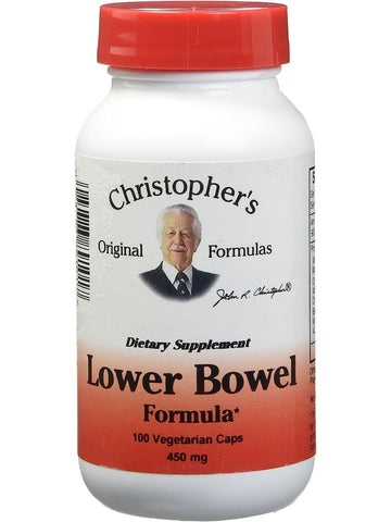Christopher's Original Formulas, Lower Bowel Formula, 100 Vegetarian Caps