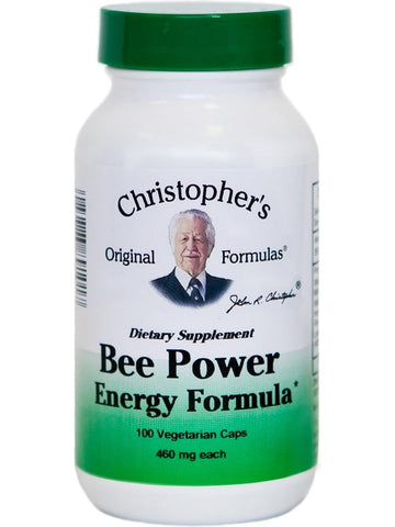 Christopher's Original Formulas, Bee Power Energy Formula, 100 Vegetarian Caps