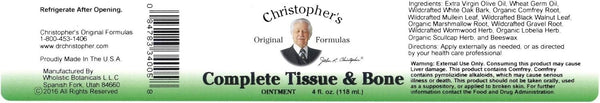 Christopher's Original Formulas, Ointment Tissue & Bone, 4 fl oz