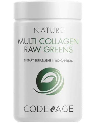 Codeage, Multi Collagen Raw Greens, 180 Capsules