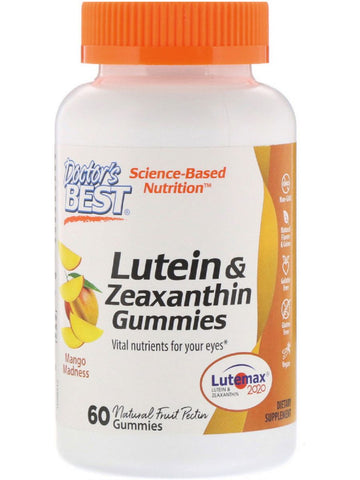 Doctor's Best, Lutein Gummies with Zeaxanthin, 10 mg, 60 gummies